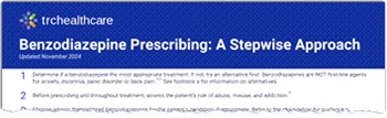 Benzodiazepine Prescribing: A Stepwise Approach